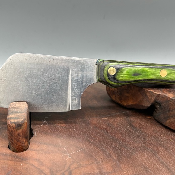 Green handled cleaver - Picture 2 of 5